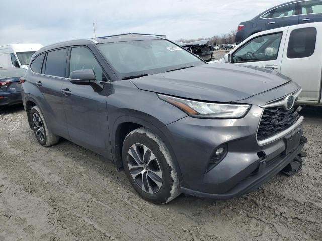 5TDGZRBH6LS040774 - 2020 TOYOTA HIGHLANDER XLE 灰色 照片 4