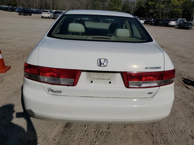 1HGCM56674A173042 - 2004 HONDA ACCORD EX WHITE photo 6