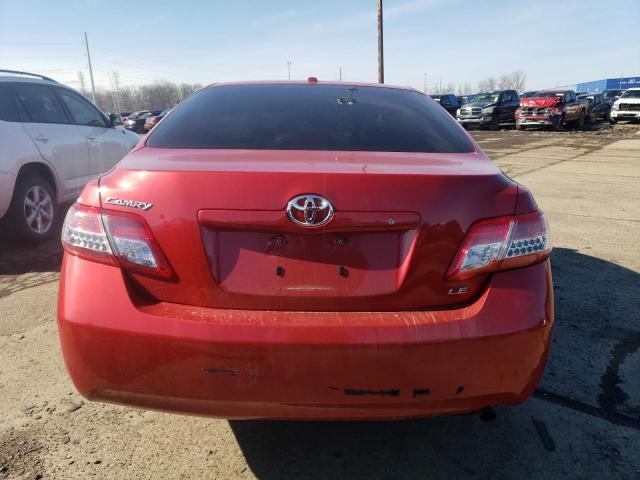 4T1BF3EK0BU693629 - 2011 TOYOTA CAMRY BASE RED photo 6