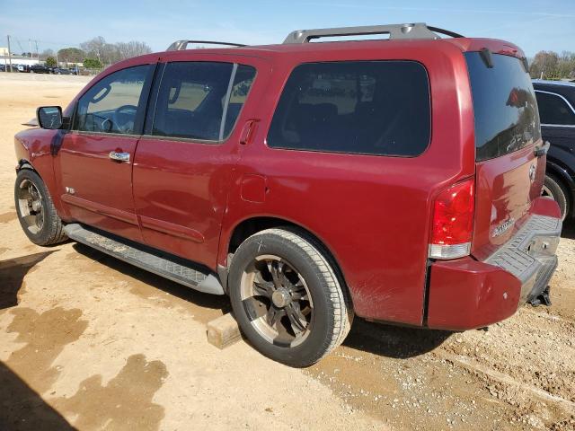 5N1BA08A87N712526 - 2007 NISSAN ARMADA SE RED photo 2