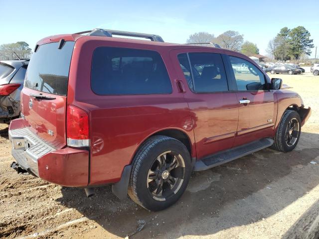 5N1BA08A87N712526 - 2007 NISSAN ARMADA SE RED photo 3