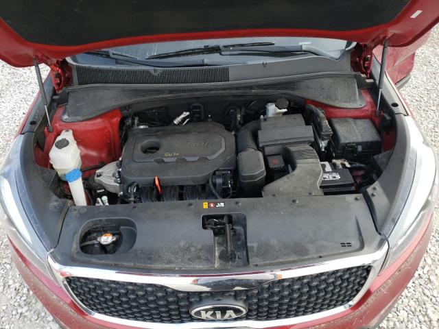 5XYPG4A30GG096730 - 2016 KIA SORENTO LX RED photo 12