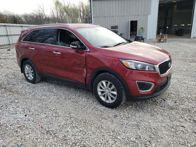 5XYPG4A30GG096730 - 2016 KIA SORENTO LX RED photo 4