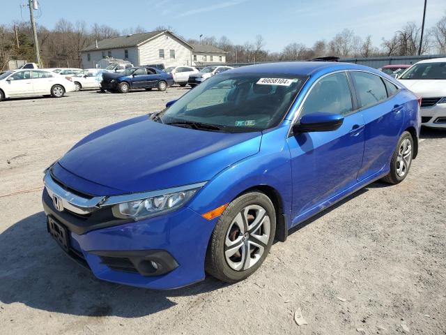 19XFC2E50GE009302 - 2016 HONDA CIVIC LX BLUE photo 1