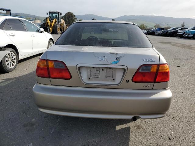 1HGEJ6570YL009871 - 2000 HONDA CIVIC LX GOLD photo 6