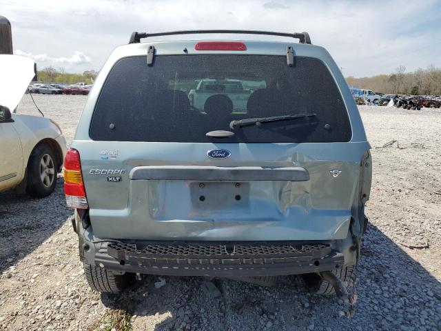 1FMYU03127KA85347 - 2007 FORD ESCAPE XLT GREEN photo 6