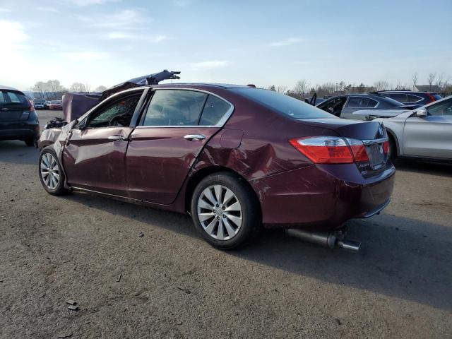 1HGCR3F97EA015656 - 2014 HONDA ACCORD TOURING BURGUNDY photo 2