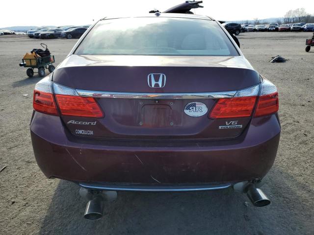 1HGCR3F97EA015656 - 2014 HONDA ACCORD TOURING BURGUNDY photo 6