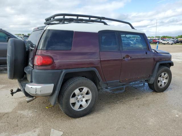 JTEBU11F470085842 - 2007 TOYOTA FJ CRUISER MAROON photo 3