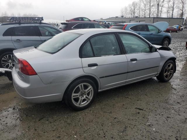 2HGES16201H521085 - 2001 HONDA CIVIC DX SILVER photo 3