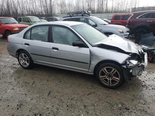 2HGES16201H521085 - 2001 HONDA CIVIC DX SILVER photo 4