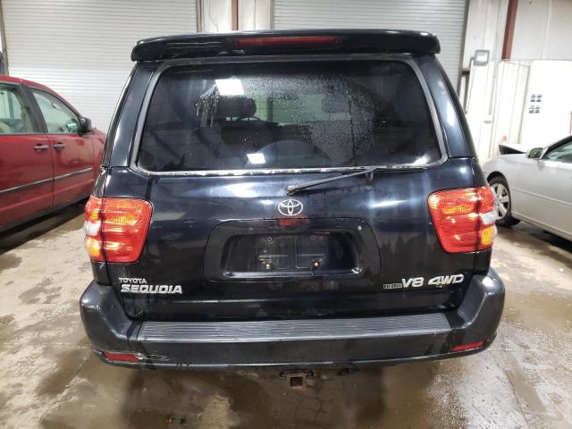 5TDBT48A52S119294 - 2002 TOYOTA SEQUOIA LIMITED BLACK photo 6