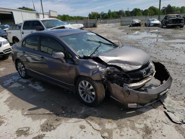 1HGFA16889L025932 - 2009 HONDA CIVIC EX GRAY photo 4