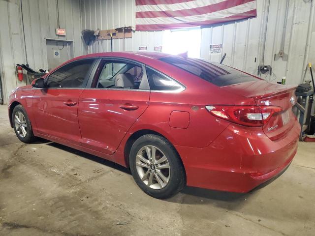 5NPE24AF1HH594901 - 2017 HYUNDAI SONATA SE RED photo 2