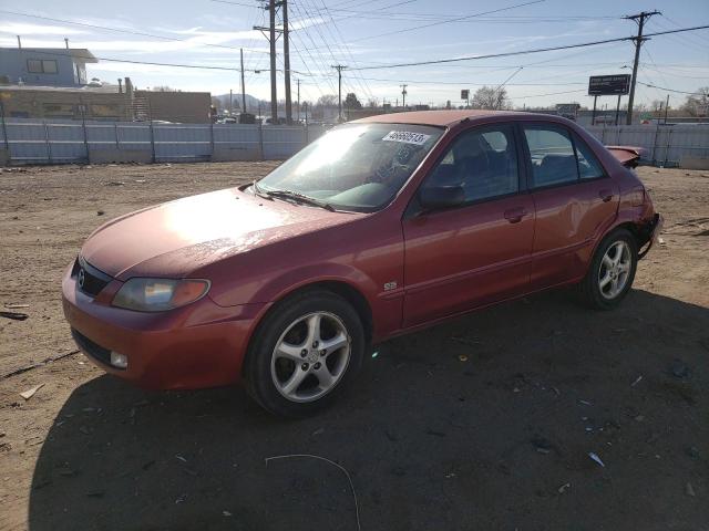 JM1BJ225710415487 - 2001 MAZDA PROTEGE LX MAROON photo 1