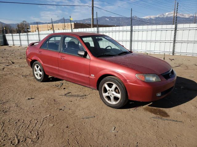 JM1BJ225710415487 - 2001 MAZDA PROTEGE LX MAROON photo 4