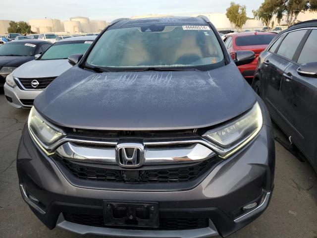 2HKRW1H99HH500266 - 2017 HONDA CR-V TOURING GRAY photo 5