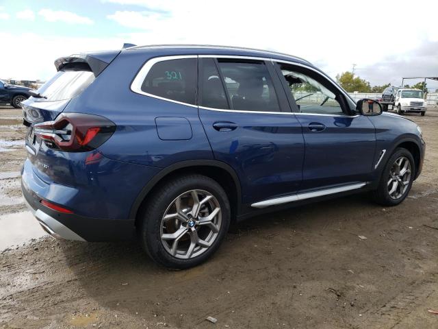 5UX43DP00P9N98181 - 2023 BMW X3 SDRIVE30I BLUE photo 3