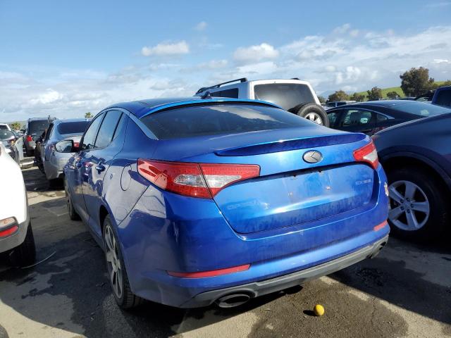 5XXGR4A61DG114088 - 2013 KIA OPTIMA SX BLUE photo 2