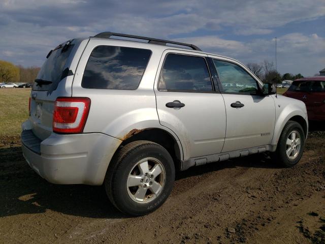 1FMCU03158KA72913 - 2008 FORD ESCAPE XLT SILVER photo 3