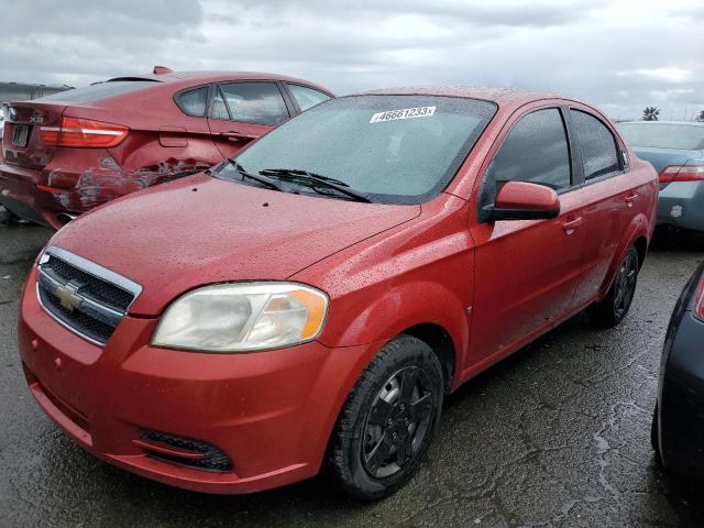 KL1TD56E09B372075 - 2009 CHEVROLET AVEO LS RED photo 1