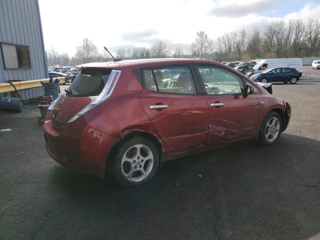 JN1AZ0CP8CT024698 - 2012 NISSAN LEAF SV RED photo 3