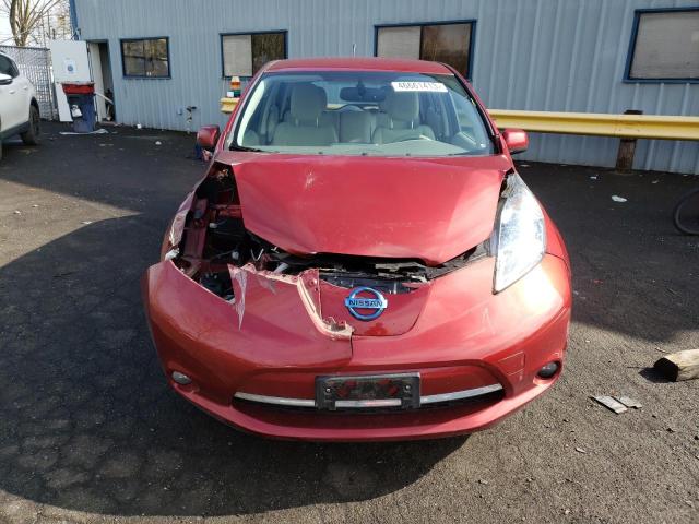 JN1AZ0CP8CT024698 - 2012 NISSAN LEAF SV RED photo 5