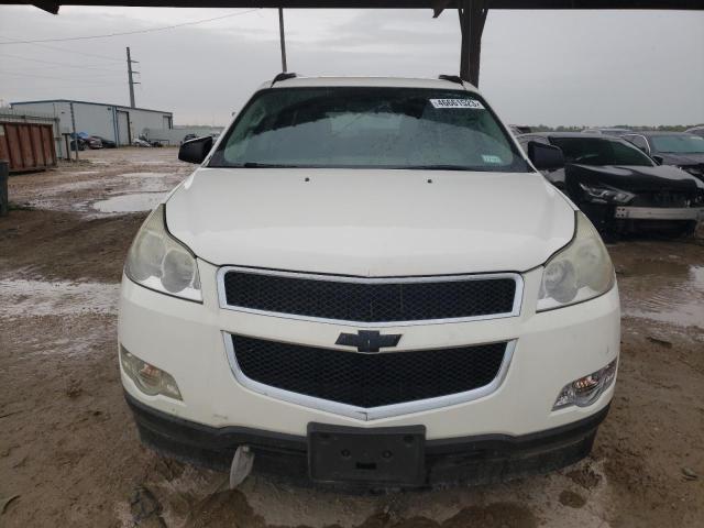 1GNKRFED9CJ320033 - 2012 CHEVROLET TRAVERSE LS WHITE photo 5