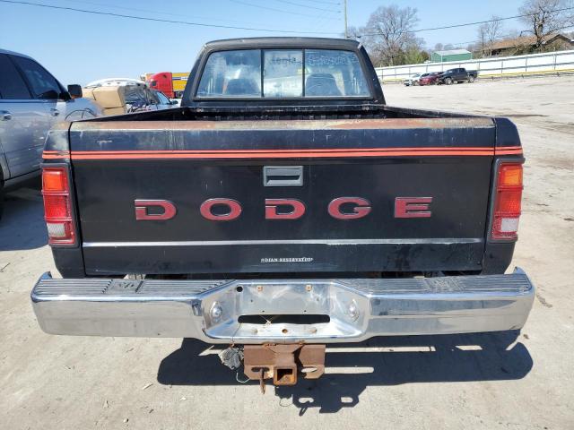 1B7GL23Y6PS253499 - 1993 DODGE DAKOTA BLACK photo 6