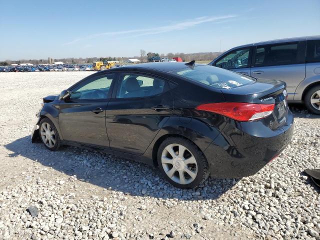 KMHDH4AE5DU580156 - 2013 HYUNDAI ELANTRA GLS BLACK photo 2