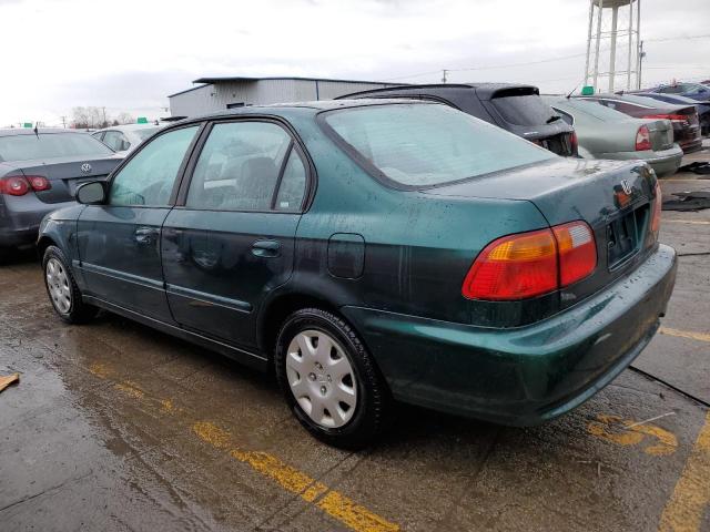 2HGEJ6619XH518511 - 1999 HONDA CIVIC BASE GREEN photo 2