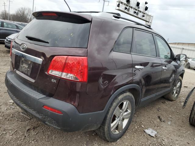 5XYKU4A6XCG227783 - 2012 KIA SORENTO EX PURPLE photo 3