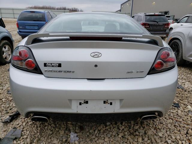 KMHHN66F97U260365 - 2007 HYUNDAI TIBURON GT SILVER photo 6