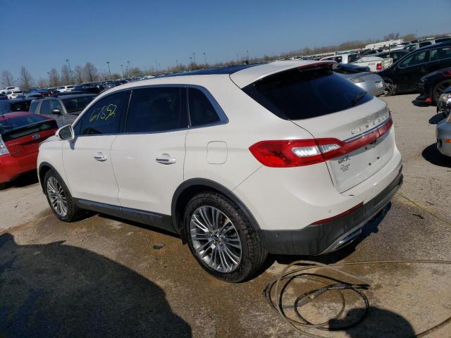 2LMTJ6LR7GBL57028 - 2016 LINCOLN MKX RESERVE WHITE photo 2