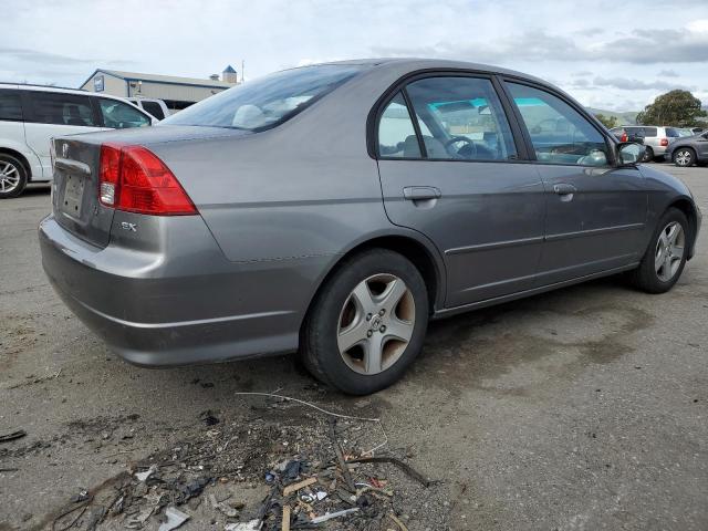 2HGES268X5H501359 - 2005 HONDA CIVIC EX GRAY photo 3