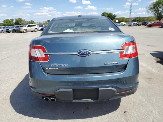 1FAHP2FW0AG115878 - 2010 FORD TAURUS LIMITED BLUE photo 6