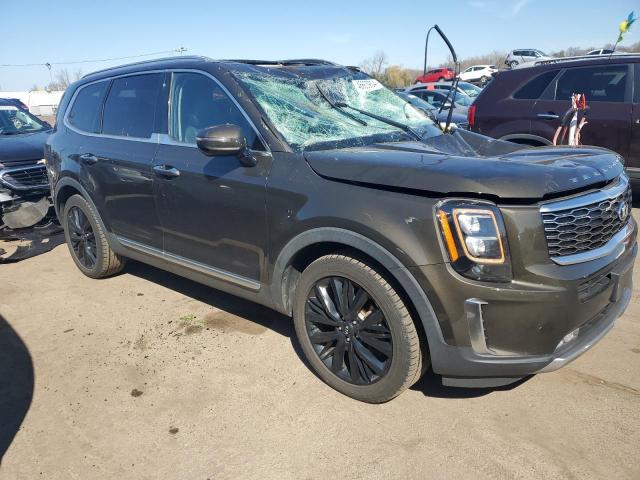 5XYP5DHCXLG002827 - 2020 KIA TELLURIDE SX GREEN photo 4