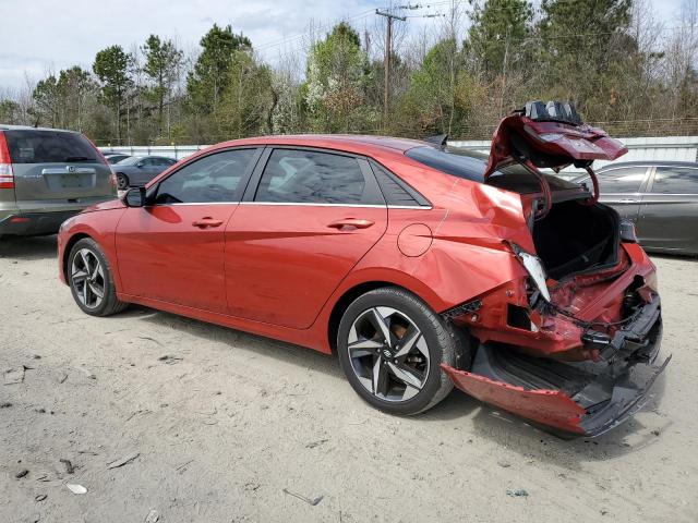 KMHLP4AG8MU101650 - 2021 HYUNDAI ELANTRA LIMITED RED photo 2