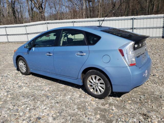 JTDKN3DP8C3011026 - 2012 TOYOTA PRIUS PLUG BLUE photo 2