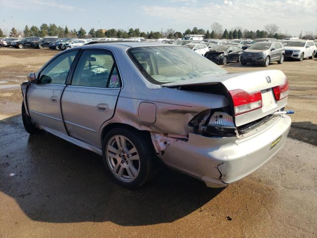 1HGCG16572A004014 - 2002 HONDA ACCORD EX SILVER photo 2