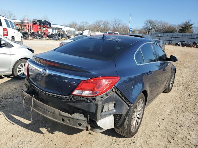 W04GP5EC3B1013973 - 2011 BUICK REGAL CXL BLUE photo 3