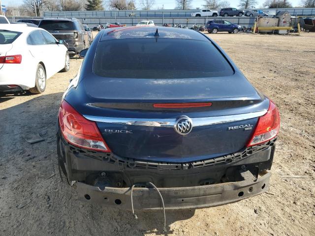 W04GP5EC3B1013973 - 2011 BUICK REGAL CXL BLUE photo 6