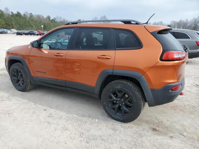 1C4PJMBS1FW704523 - 2015 JEEP CHEROKEE TRAILHAWK ORANGE photo 2