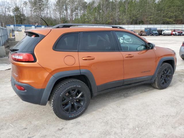 1C4PJMBS1FW704523 - 2015 JEEP CHEROKEE TRAILHAWK ORANGE photo 3