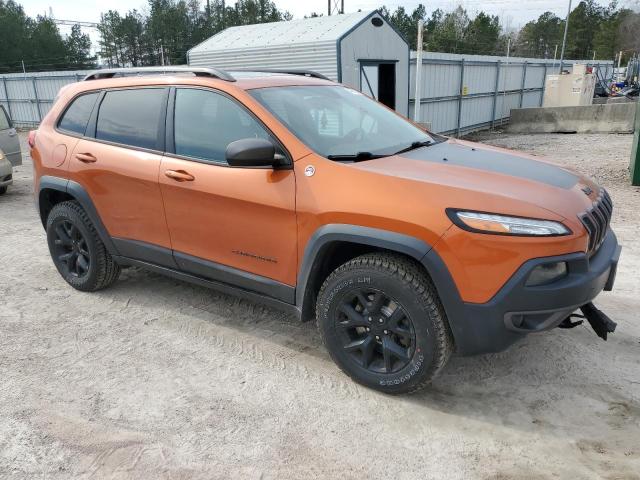 1C4PJMBS1FW704523 - 2015 JEEP CHEROKEE TRAILHAWK ORANGE photo 4