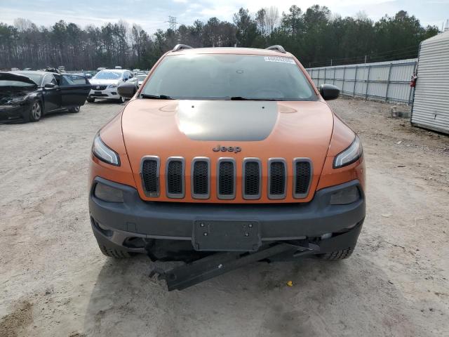 1C4PJMBS1FW704523 - 2015 JEEP CHEROKEE TRAILHAWK ORANGE photo 5