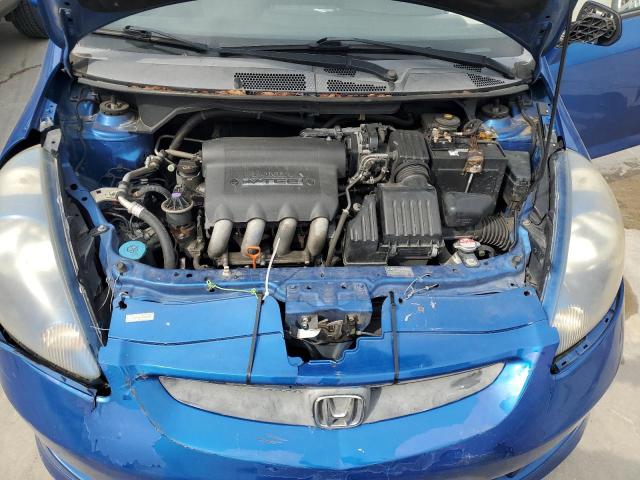 JHMGD38617S056006 - 2007 HONDA FIT S BLUE photo 11