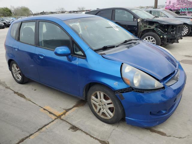 JHMGD38617S056006 - 2007 HONDA FIT S 蓝色 照片 4