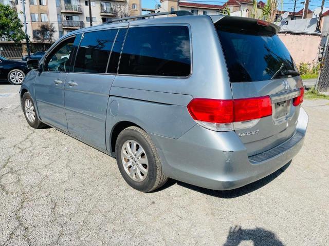 5FNRL38718B021342 - 2008 HONDA ODYSSEY EXL BLUE photo 3