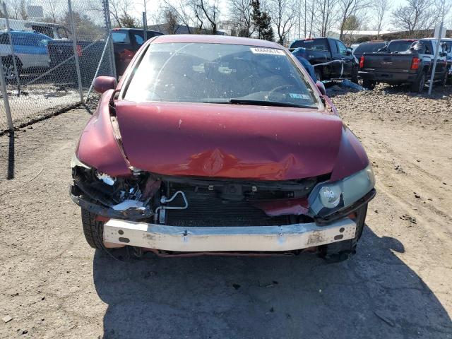 1HGFA16597L068663 - 2007 HONDA CIVIC LX RED photo 5